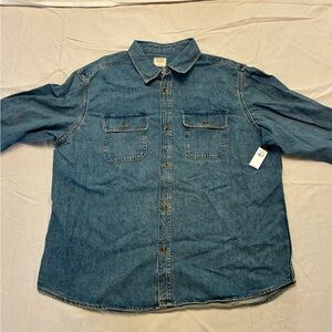 Old Navy Blue Denim Shirt